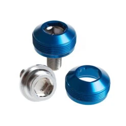 Alloy Cup Crank Bolts - Boulons De Manivelle - Bleu