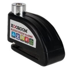 Antivol BLOQUE DISQUE ALUMINIUM AVEC ALARME Noir KOOROOM