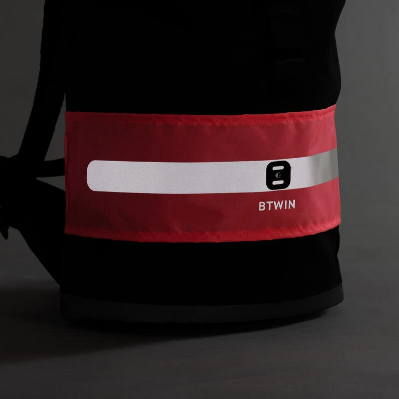 BTWIN BANDEAU DE VISIBILITE DE SAC JOUR NUIT ROSE FLUO 4 BTWIN BANDEAU DE VISIBILITE DE SAC JOUR NUIT ROSE FLUO – Image 2