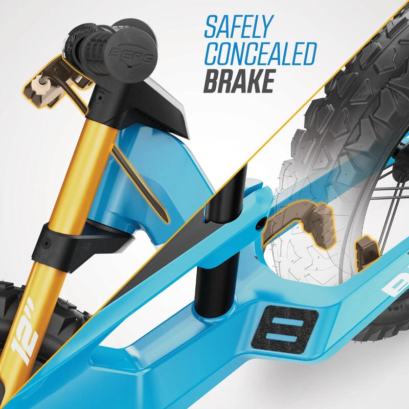 BERG Biky Cross Bleu 12 Inch Vélo Enfant Draisienne Avec Frein à Mains 5 BERG Biky Cross Bleu 12 Inch Vélo Enfant Draisienne Avec Frein à Mains – Image 3