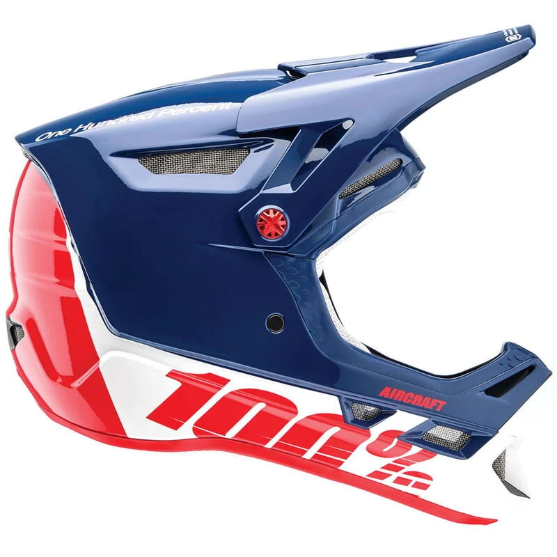 100% Casque En Composite D'avion - Bleu Foncé/blanc 3 100% Casque En Composite D'avion - Bleu Foncé/blanc