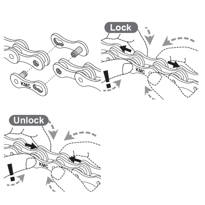 CHAÎNE 8 VITESSES KMC Z8.3 EPT 112 Maillions + ATTACHE RAPIDE CL573R EPT 5 CHAÎNE 8 VITESSES KMC Z8.3 EPT 112 Maillions + ATTACHE RAPIDE CL573R EPT – Image 3