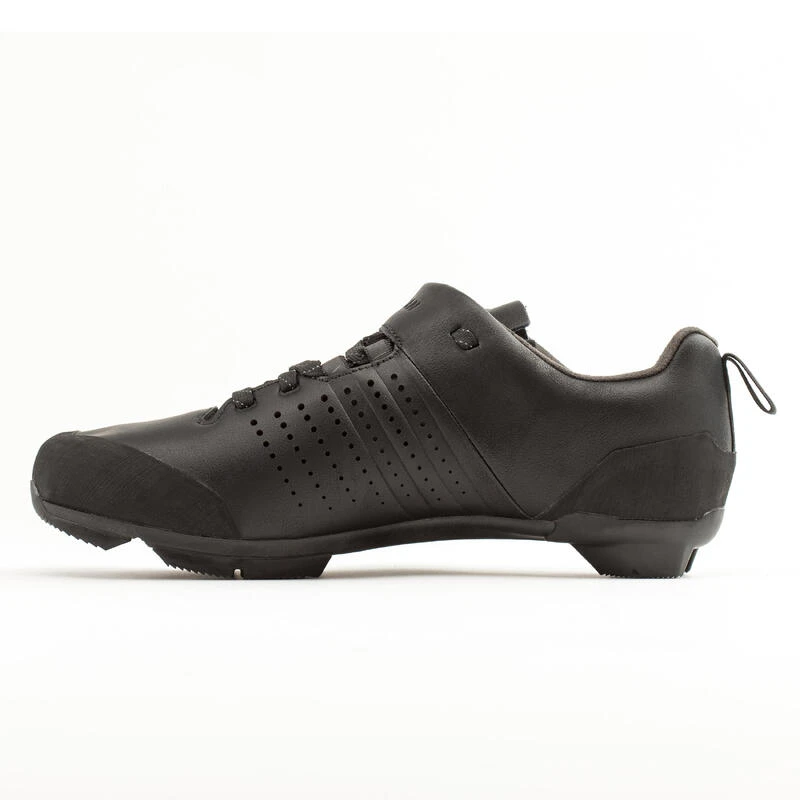 CHAUSSURES VELO GRAVEL ET ROUTE CUIR A LACETS SPD GRVL 520 NOIRE 6 CHAUSSURES VELO GRAVEL ET ROUTE CUIR A LACETS SPD GRVL 520 NOIRE – Image 4