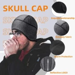 ROCKBROS Cyclisme Bonnet Polaire Thermique Sous Casque Coupe-Vent Avec Couvre-Oreilles -Vélos Séries Boutique cyclisme bonnet polaire thermique sous casque coupe vent avec couvre oreilles 3