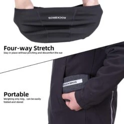 ROCKBROS Cyclisme Bonnet Polaire Thermique Sous Casque Coupe-Vent Avec Couvre-Oreilles -Vélos Séries Boutique cyclisme bonnet polaire thermique sous casque coupe vent avec couvre oreilles 4