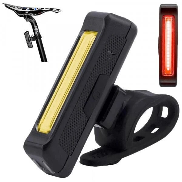Feu Arrière De Vélo - 100 Lumens - LED USB Rechargeable 3 Feu Arrière De Vélo - 100 Lumens - LED USB Rechargeable