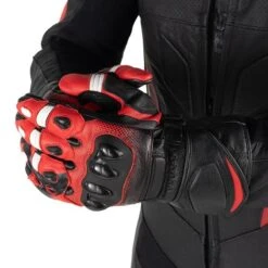 Gants TENORIO Homme Noir/Rouge DXR -Vélos Séries Boutique gants tenorio homme noirrouge dxr 3
