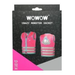GILET DE SECURITE VELO ENFANT HAUTE VISIBILITÉ WOWOW CRAZY MONSTER ROSE -Vélos Séries Boutique gilet de securite velo enfant haute visibilite wowow crazy monster rose 2