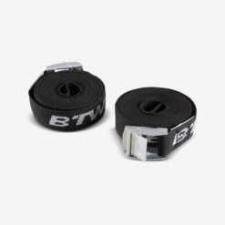 Decathlon Kit 2 Sangles De Serrage 3 M Noires