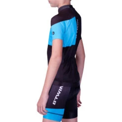 BTWIN Maillot Manches Courtes Vélo Enfant 700 Bleu -Vélos Séries Boutique maillot manches courtes velo enfant 700 bleu 4