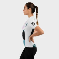 Maillot Vélo Manches Courtes Femme Cyclisme M2 Pinerolo Blanc -Vélos Séries Boutique maillot velo manches courtes femme cyclisme m2 pinerolo blanc 2