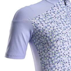 MAILLOT VELO ROUTE MANCHES COURTES RC500 FEMME FLORAL LAVANDE -Vélos Séries Boutique maillot velo route manches courtes rc500 femme floral lavande 2