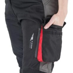 Pantalon ROADTRIP FEMME PANT Femme Noir/Gris Foncé/Rouge DXR -Vélos Séries Boutique pantalon roadtrip femme pant femme noirgris foncerouge dxr 5