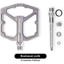 ROCKBROS Pédale Vélo En Alliage D'aluminium Pour Vélo Bicyclette Cyclisme VTT Titane -Vélos Séries Boutique pedale velo en alliage daluminium pour velo bicyclette cyclisme vtt titane 2