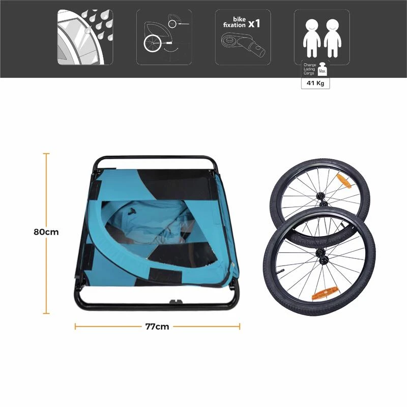 REMORQUE KID AVENTURE ADD ONE 4 REMORQUE KID AVENTURE ADD ONE – Image 2