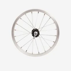 BTWIN Roue Vélo Enfant 14 Pouces Avant Argent