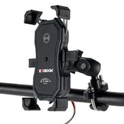 Support Smartphone INDUCTION/USB STATIK Noir KOOROOM -Vélos Séries Boutique support smartphone inductionusb statik noir kooroom 2