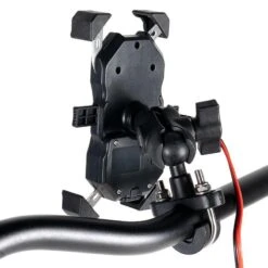 Support Smartphone INDUCTION/USB STATIK Noir KOOROOM -Vélos Séries Boutique support smartphone inductionusb statik noir kooroom 3