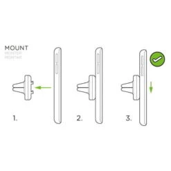 SP CONNECT Support Smartphone Vent Mount Snap Noir -Vélos Séries Boutique support smartphone vent mount snap noir 1