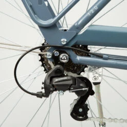 VELO DE VILLE ELOPS 120 à CADRE BAS BLEU -Vélos Séries Boutique velo de ville elops 120 a cadre bas bleu 4