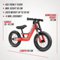 Berg Vélo D’équilibre Biky City Rouge 13 Berg Vélo D’équilibre Biky City Rouge -Vélos Séries Boutique velo dequilibre biky city rouge 4