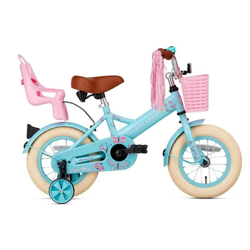 Vélo Enfant SuperSuper Little Miss - 12 Pouces - Turquoise 3 Vélo Enfant SuperSuper Little Miss - 12 Pouces - Turquoise