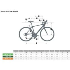 VÉLO ROUTE REGULAR TRIBAN MICROSHIFT - VERT FEMME 14 VÉLO ROUTE REGULAR TRIBAN MICROSHIFT - VERT FEMME -Vélos Séries Boutique velo route regular triban microshift vert femme 3