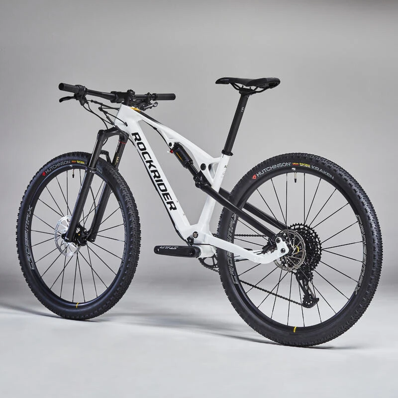 Rockrider Vélo VTT Cross Country XC 900 S Cadre Carbone Et Aluminium Blanc 5 Rockrider Vélo VTT Cross Country XC 900 S Cadre Carbone Et Aluminium Blanc – Image 3