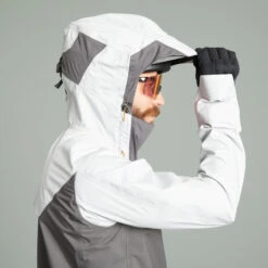 Rockrider Veste Coupe Pluie VELO VTT All Mountain Imperméable Grise -Vélos Séries Boutique veste coupe pluie velo vtt all mountain impermeable grise 6