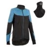 Rockrider VESTE HIVER VTT FEMME TURQUOISE NOIR -Vélos Séries Boutique veste hiver vtt femme turquoise noir