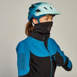 Rockrider VESTE HIVER VTT FEMME TURQUOISE NOIR 14 Rockrider VESTE HIVER VTT FEMME TURQUOISE NOIR -Vélos Séries Boutique veste hiver vtt femme turquoise noir 2