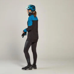 Rockrider VESTE HIVER VTT FEMME TURQUOISE NOIR 15 Rockrider VESTE HIVER VTT FEMME TURQUOISE NOIR -Vélos Séries Boutique veste hiver vtt femme turquoise noir 3