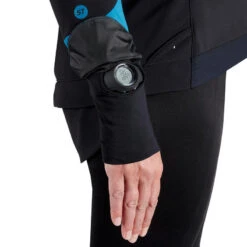 Rockrider VESTE HIVER VTT FEMME TURQUOISE NOIR 21 Rockrider VESTE HIVER VTT FEMME TURQUOISE NOIR -Vélos Séries Boutique veste hiver vtt femme turquoise noir 9