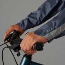 BTWIN VESTE PLUIE VÉLO VILLE 540 HOMME MARINE CERTIFIÉE EPI VISIBILITÉ -Vélos Séries Boutique veste pluie velo ville 540 homme marine certifiee epi visibilite 4