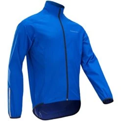 Veste Vélo Route Manches Longues Coupe-pluie Homme RC100 Bleu Indigo -Vélos Séries Boutique veste velo route manches longues coupe pluie homme rc100 bleu indigo 2