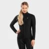 Veste Vélo Softshell Femme Cyclisme J1 Vermont Noir
